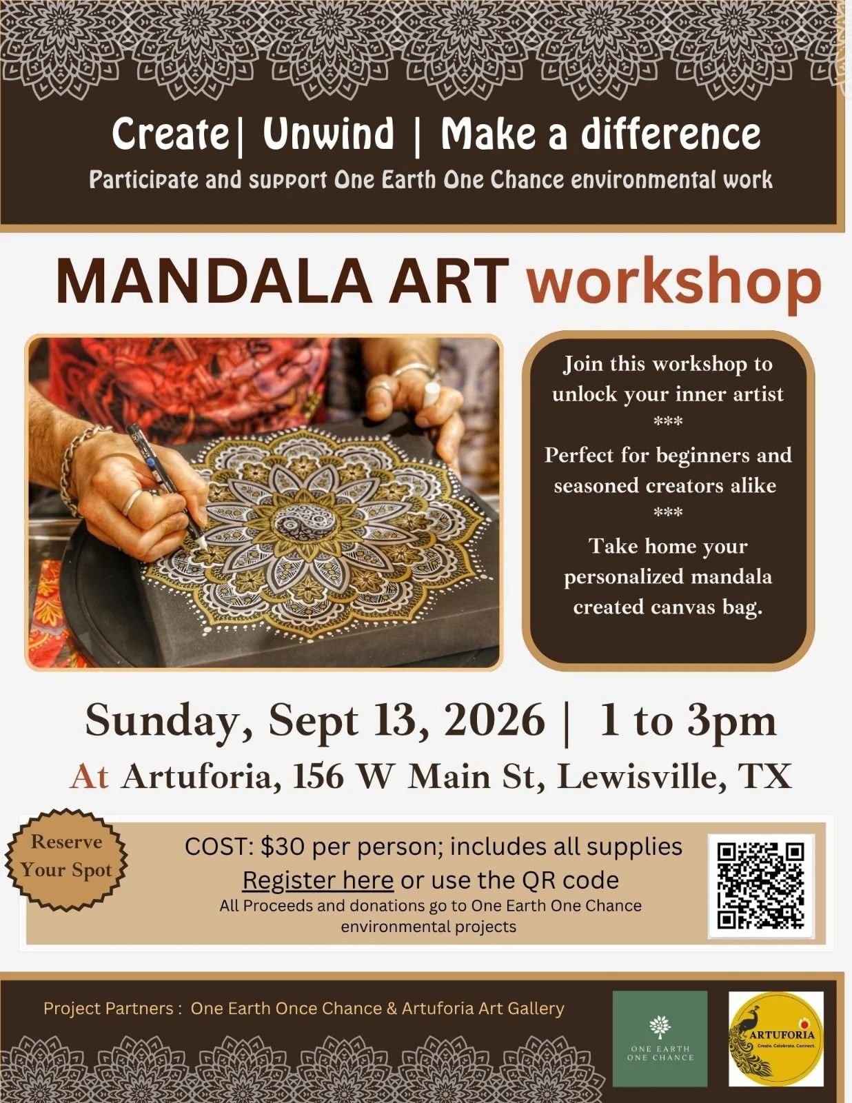 Mandala art for Upcycling