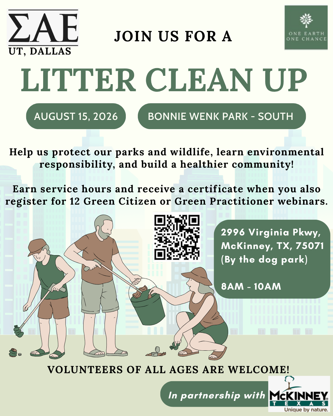Cleanup at Bonnie Wenk Park in McKinney