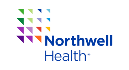 Northwell Health logo with colorful geometric shapes and text.