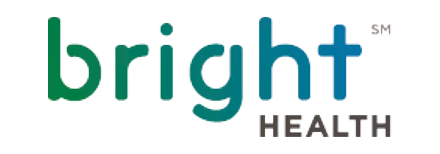 Bright Health logo with colorful letters