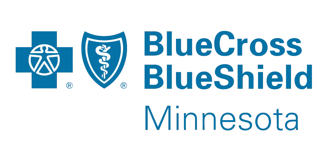 Blue Cross and Blue Shield Minnesota logo with text.