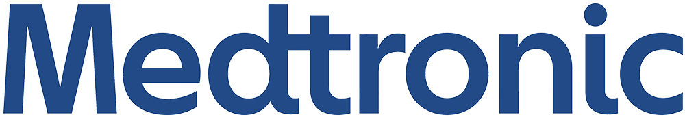 The word 'Medtronic' in large blue letters.
