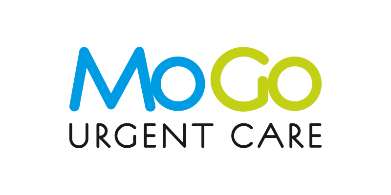 MediGo Urgent Care logo with blue and green text on a white background