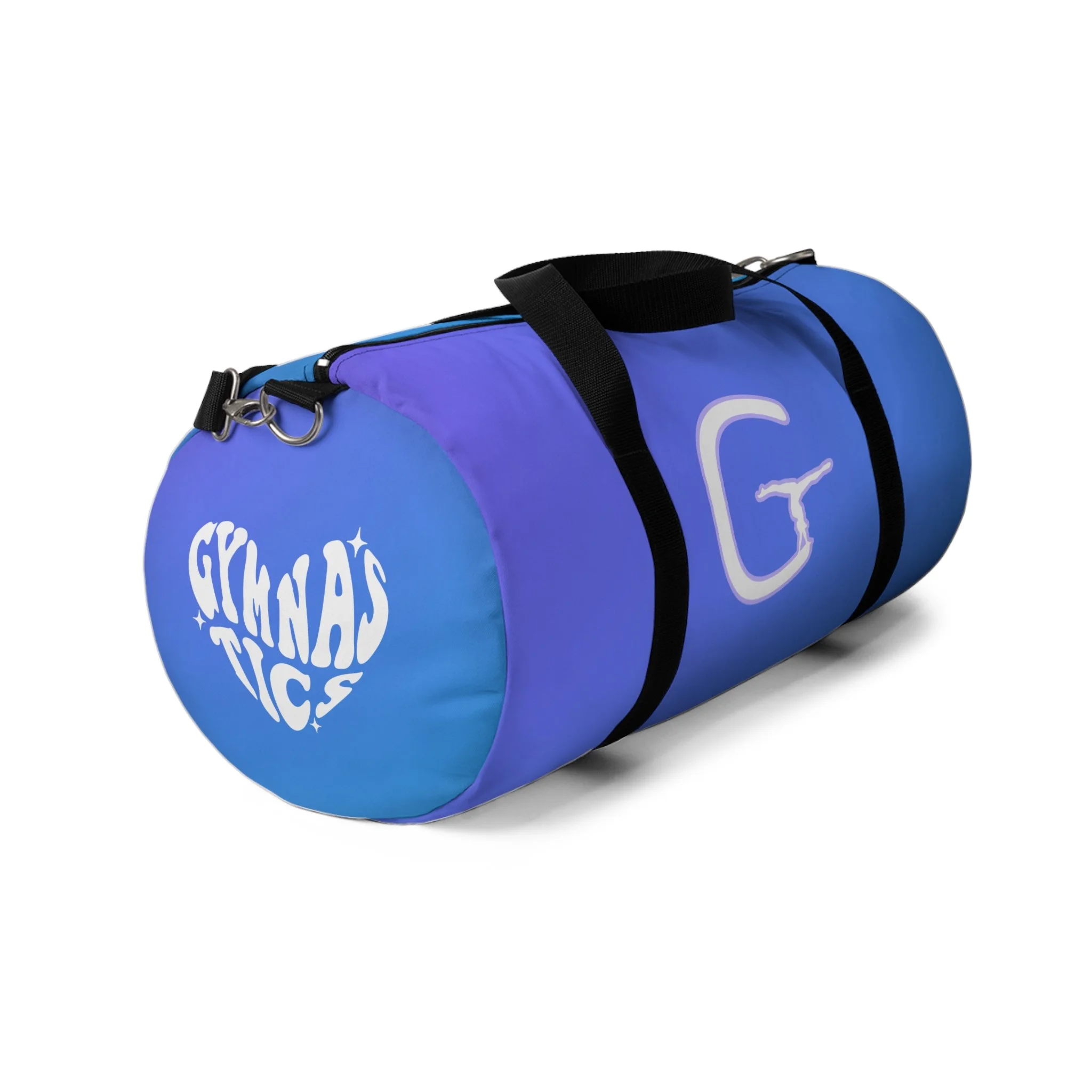 Hot Springs Gymnastics Ombre Blue Gradient Duffel Bag | Heart Gym Travel Weekender