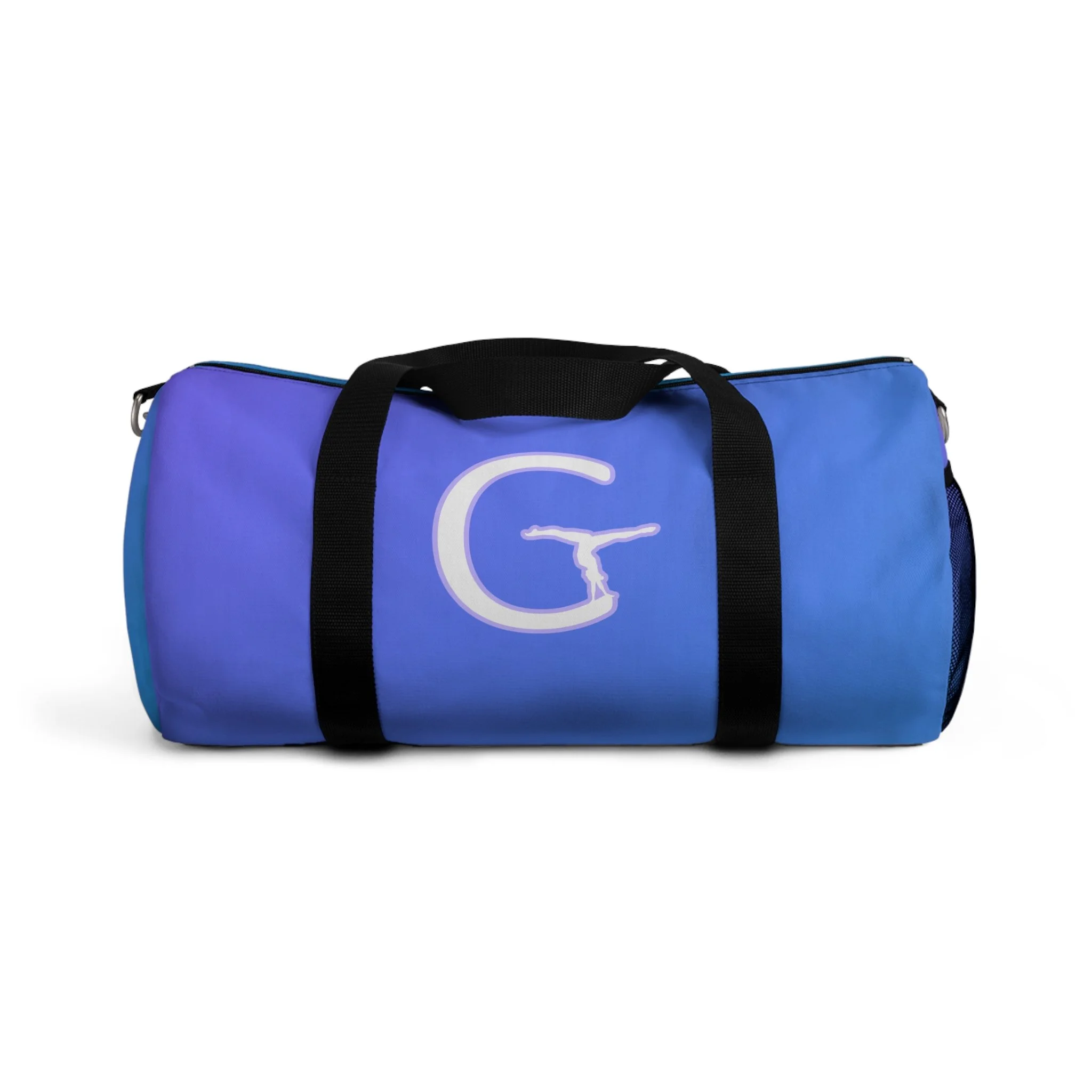 Hot Springs Gymnastics Ombre Blue Gradient Duffel Bag | Heart Gym Travel Weekender