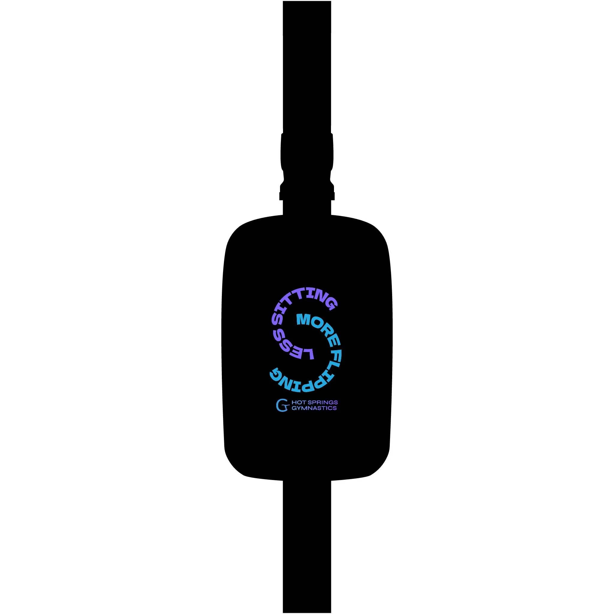 LESS SITTING MORE FLIPPING Gymnastics Explorer Sling Bag | Embroidered Travel Pouch