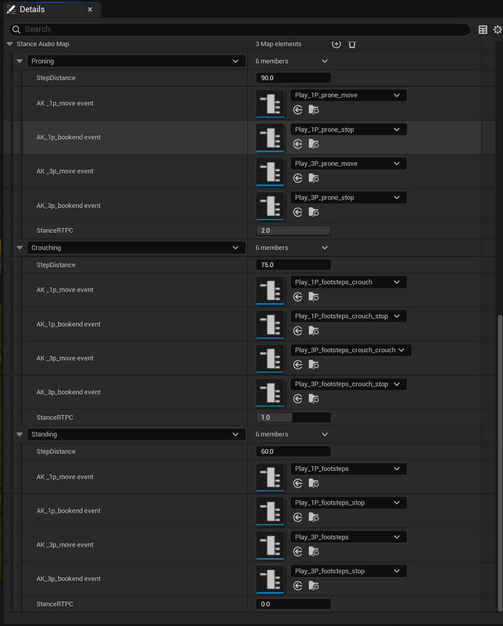 Instanced Struct fields filled out