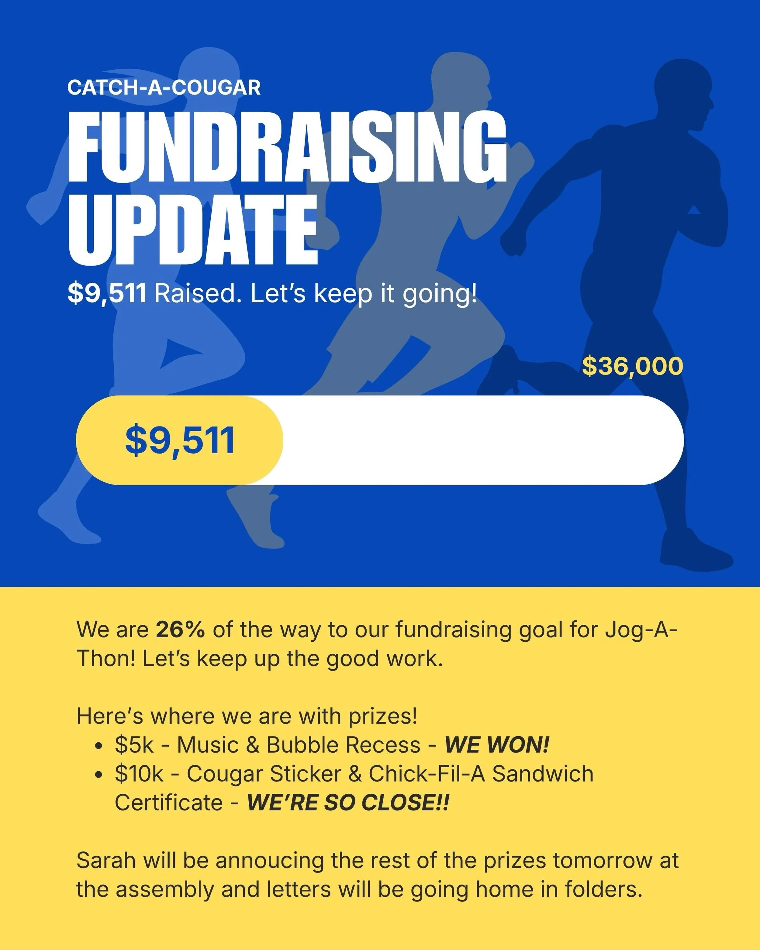 We&rsquo;re off to a good start! Let&rsquo;s keep the momentum going. If you haven&rsquo;t signed up yet, it&rsquo;s not too late! Every dollar counts. 🫶

Can we get to 10K by the weekend??