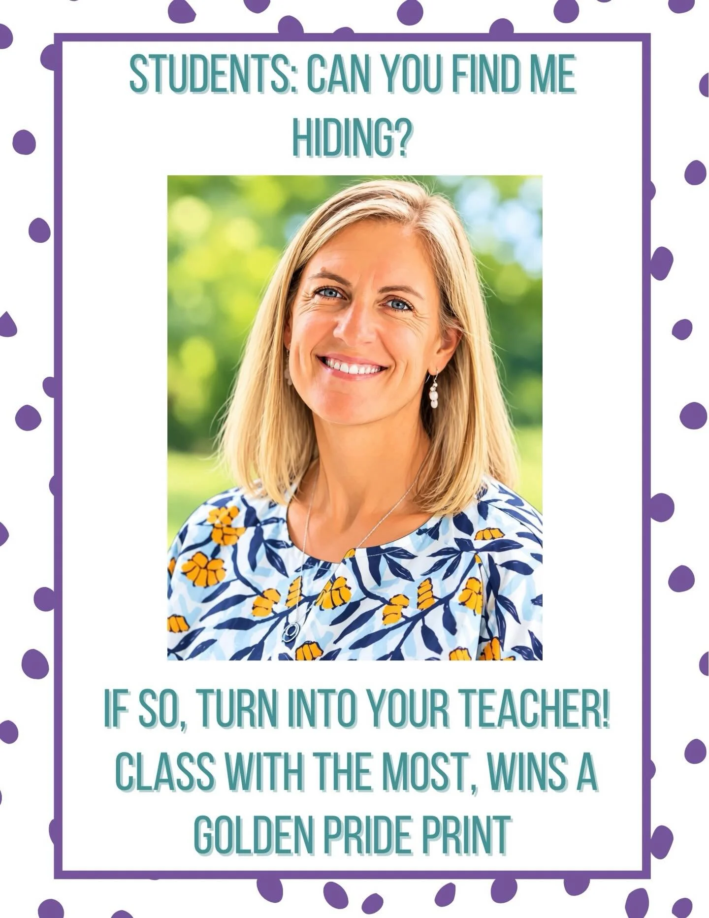What&rsquo;s better than 1 Ms. Sarah?

100&rsquo;s of Ms. Sarah&rsquo;s! 

Staff and Students were on the lookout today in celebration of National Principal&rsquo;s Month.
