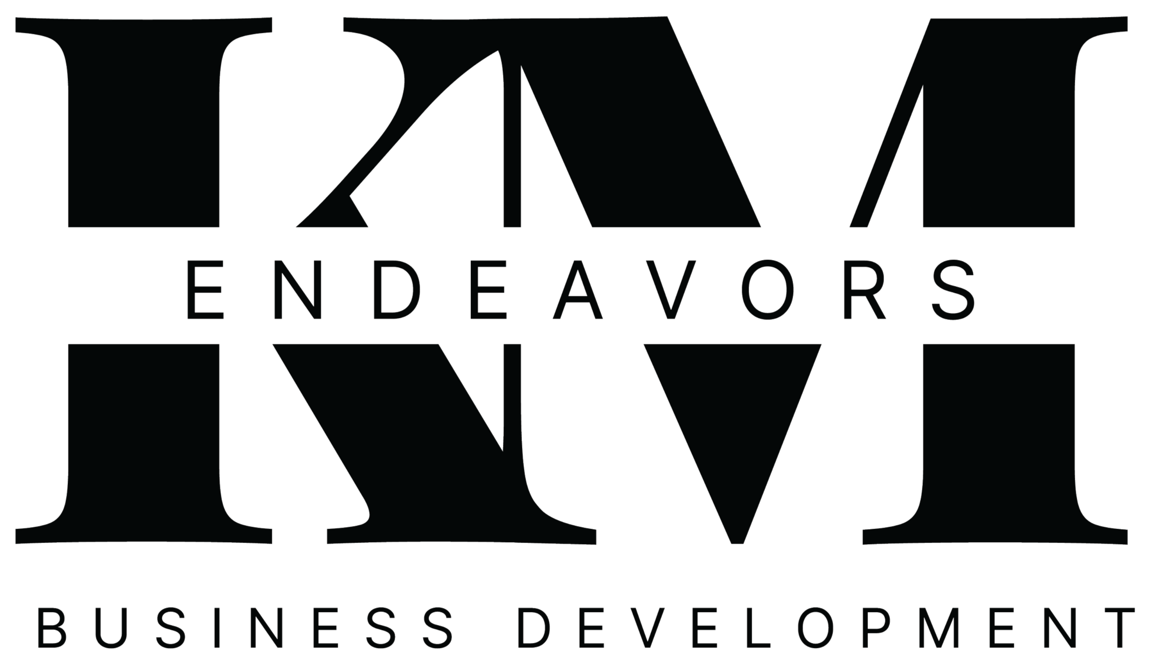 The logo for XY Endeavors Business Development features a stylized large Roman numeral XII with the words 'XY Endeavors' in the center and 'Business Development' below.