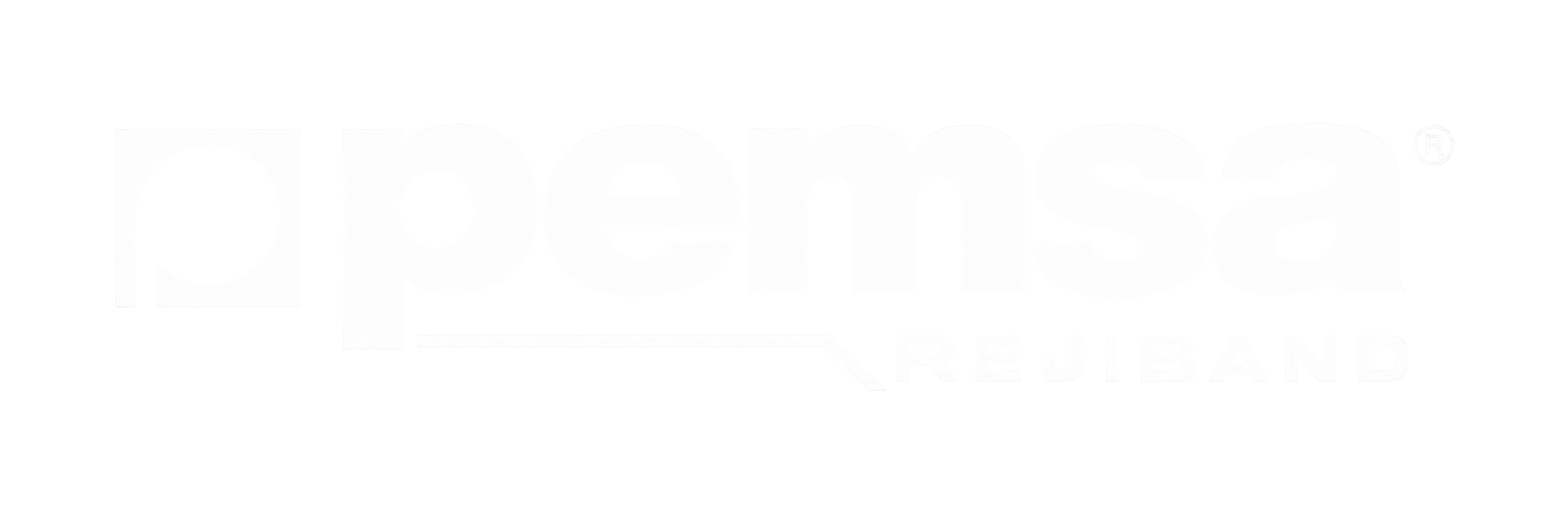 Logotipo de la marca 'Pepe Jeans' en letras blancas, con la palabra 'Rebajando' en letras grandes yunteresas debajo