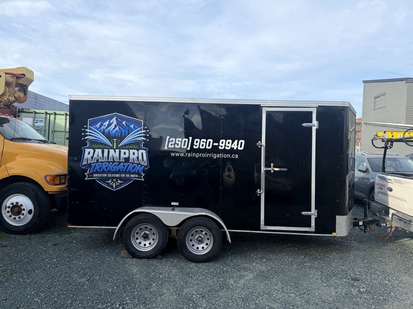 RainPro Irrigation enclosed trailer wrap