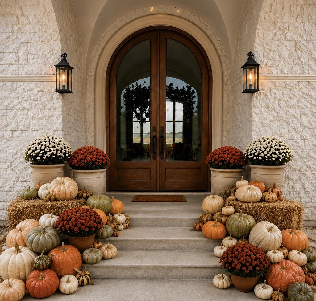 The Estate Package Fall Porch Styling With Pumpkins Lincoln, Nebraska