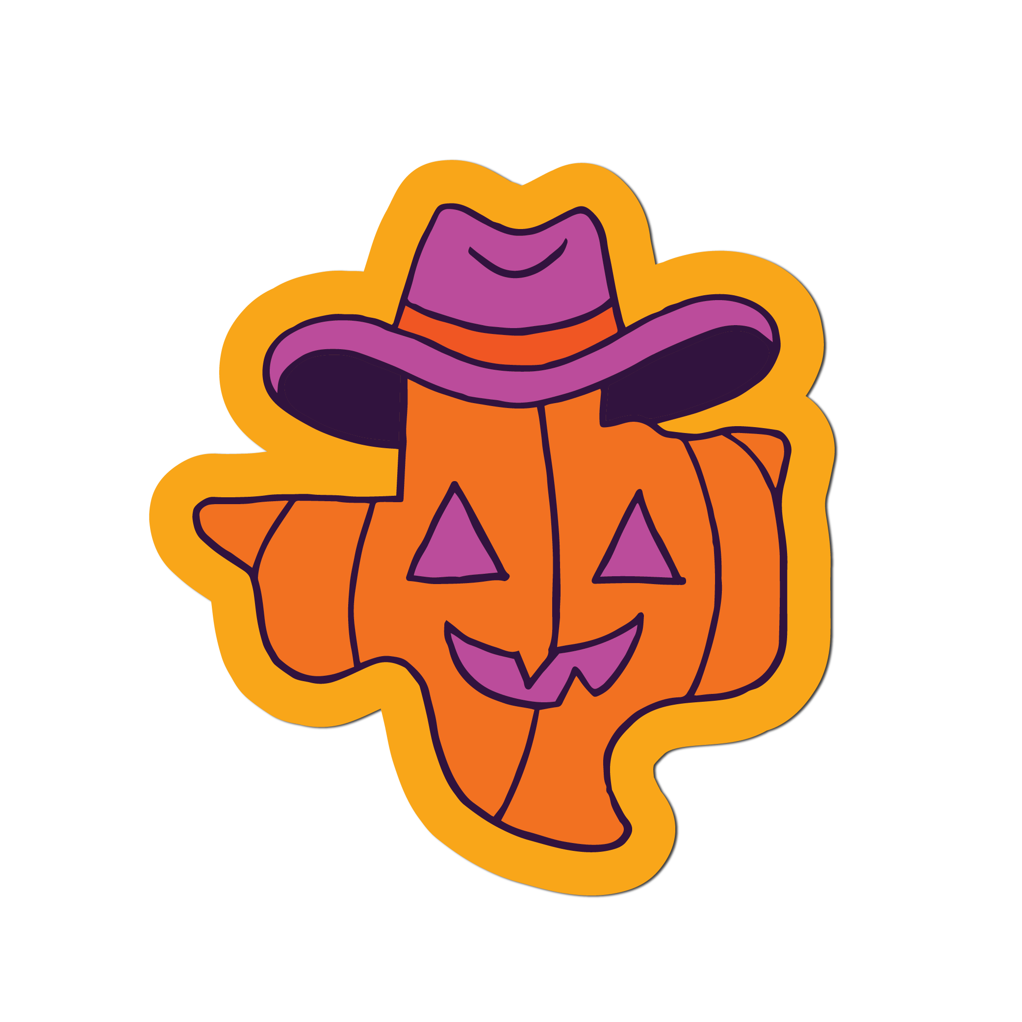 Pumpkin Texas Sticker