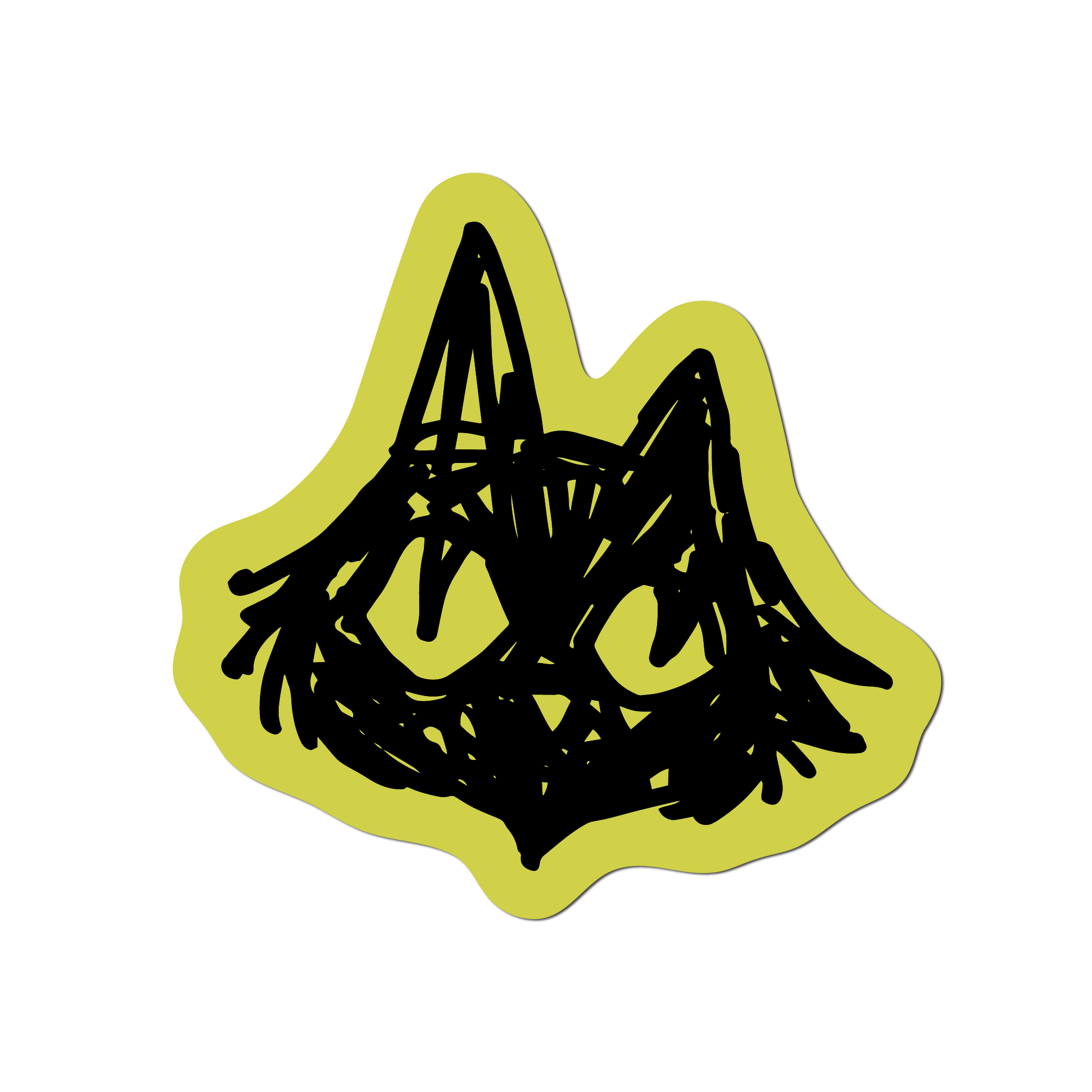Cat Face Sticker
