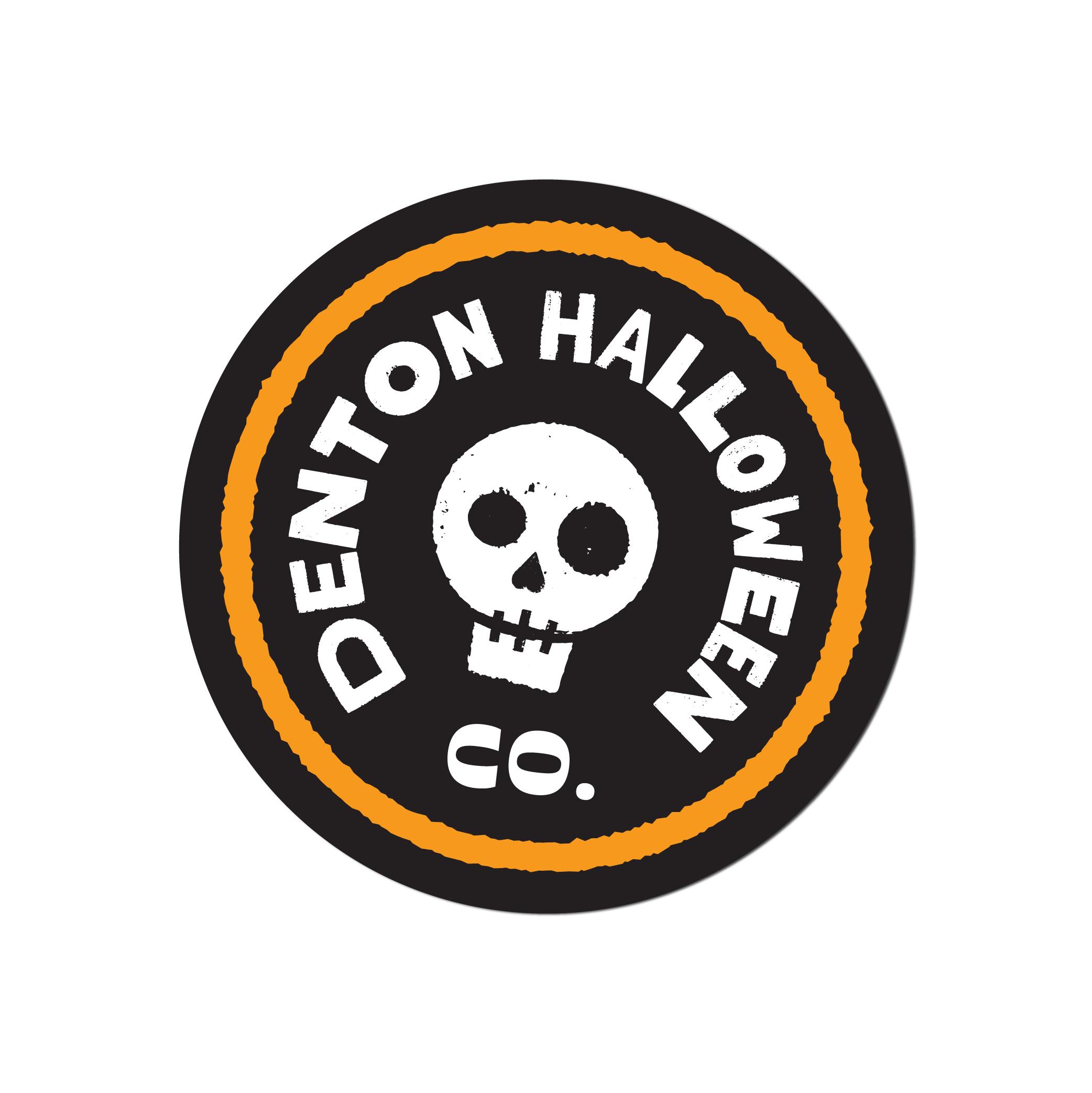 Denton Halloween Co. Sticker (Round)