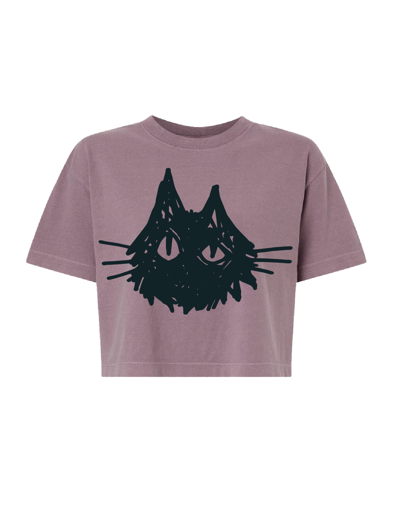 Black Cat Boxy Tee