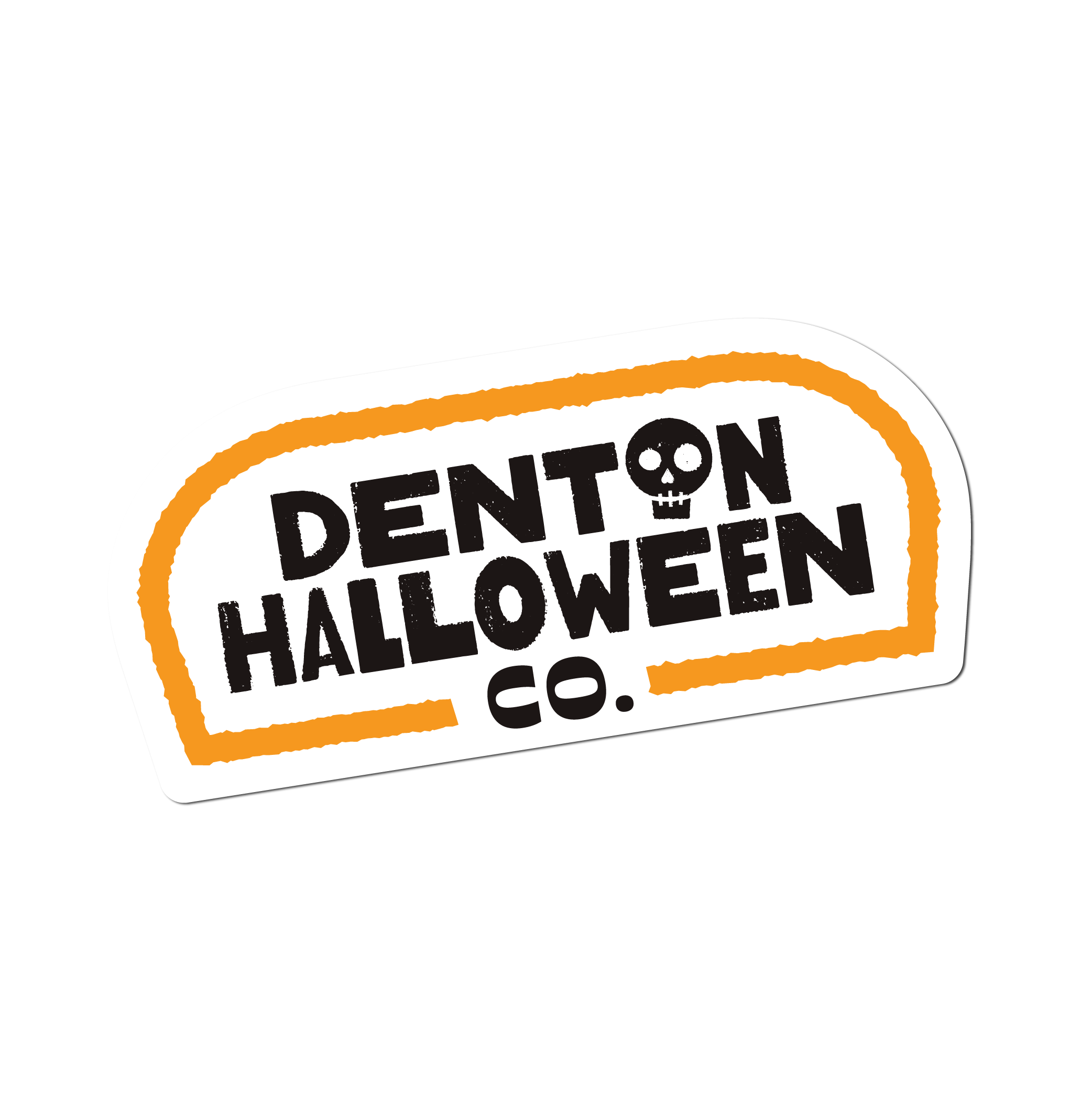 Denton Halloween Co. Sticker (Grave Shape)