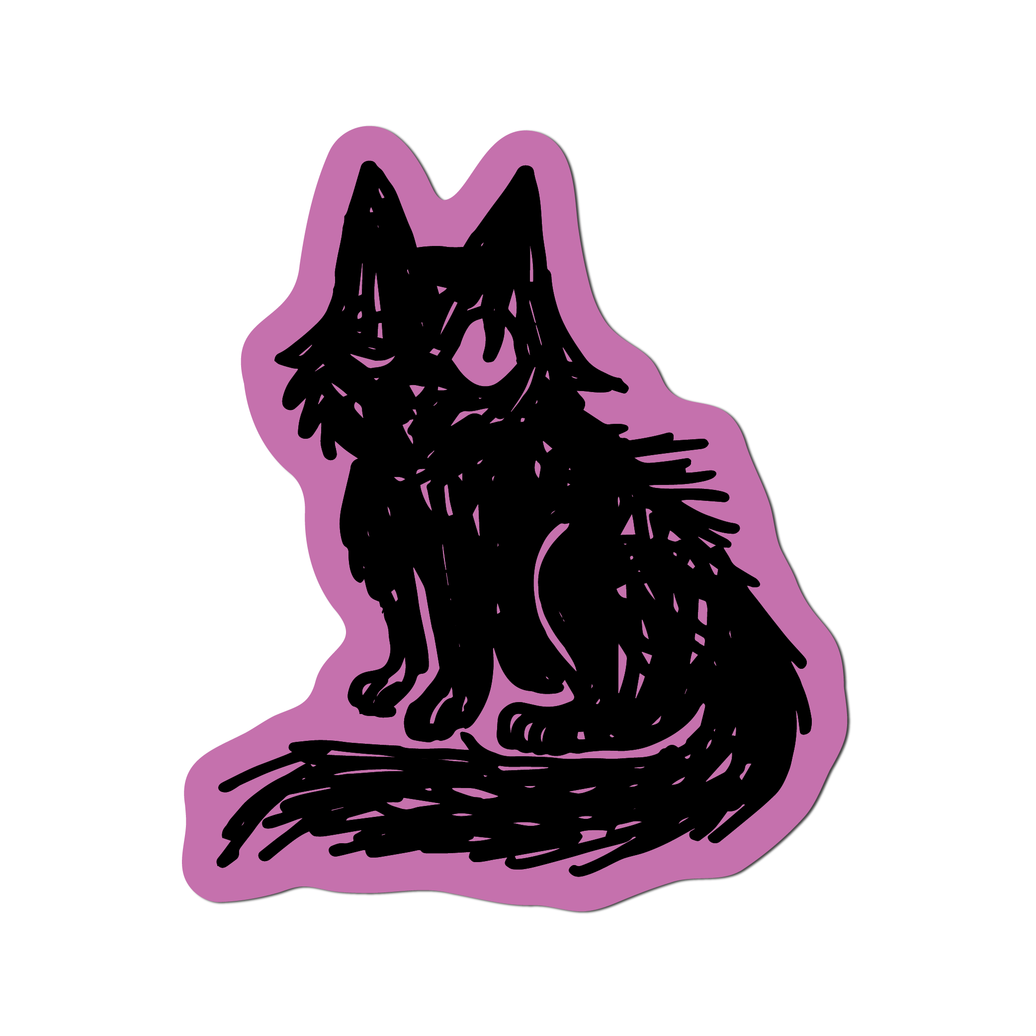 Winking Cat Sticker