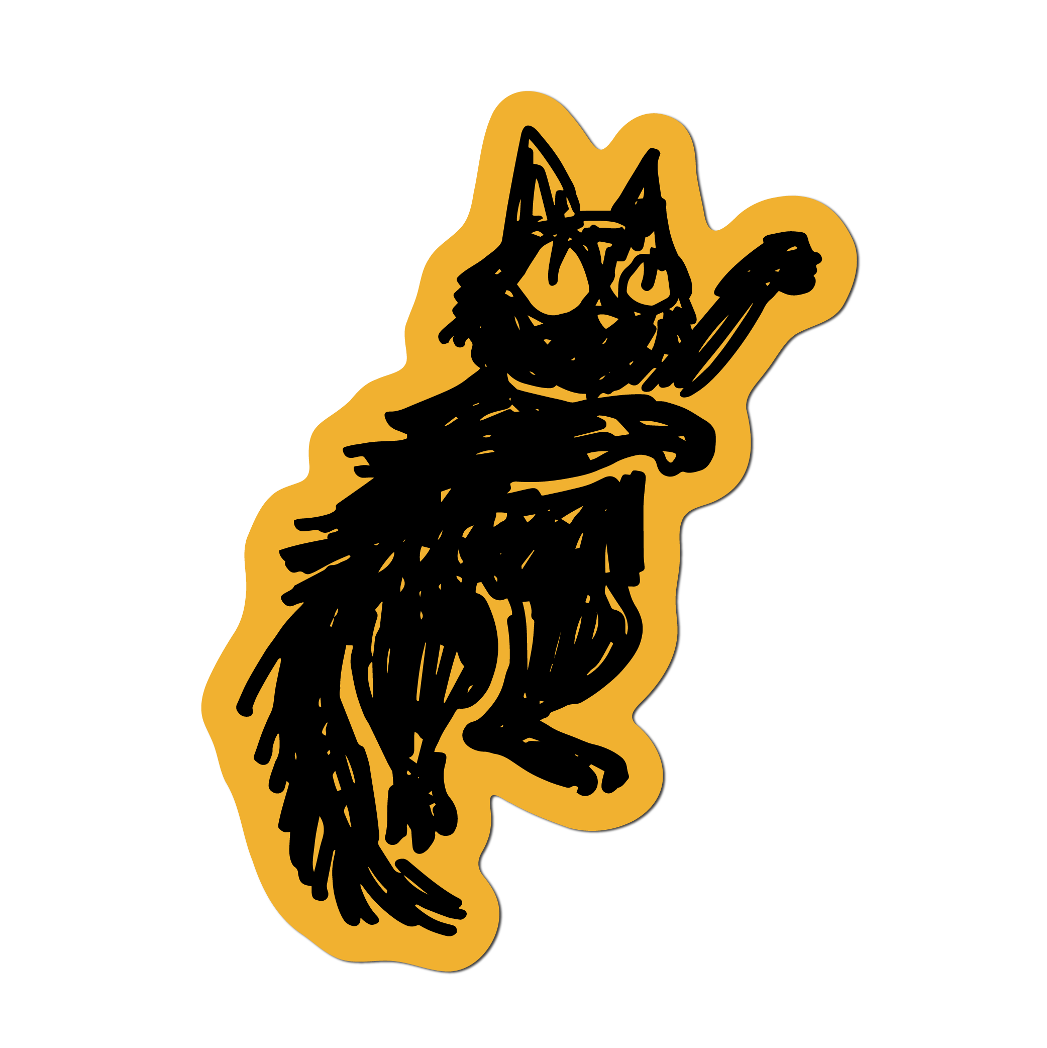 Playful Cat Sticker