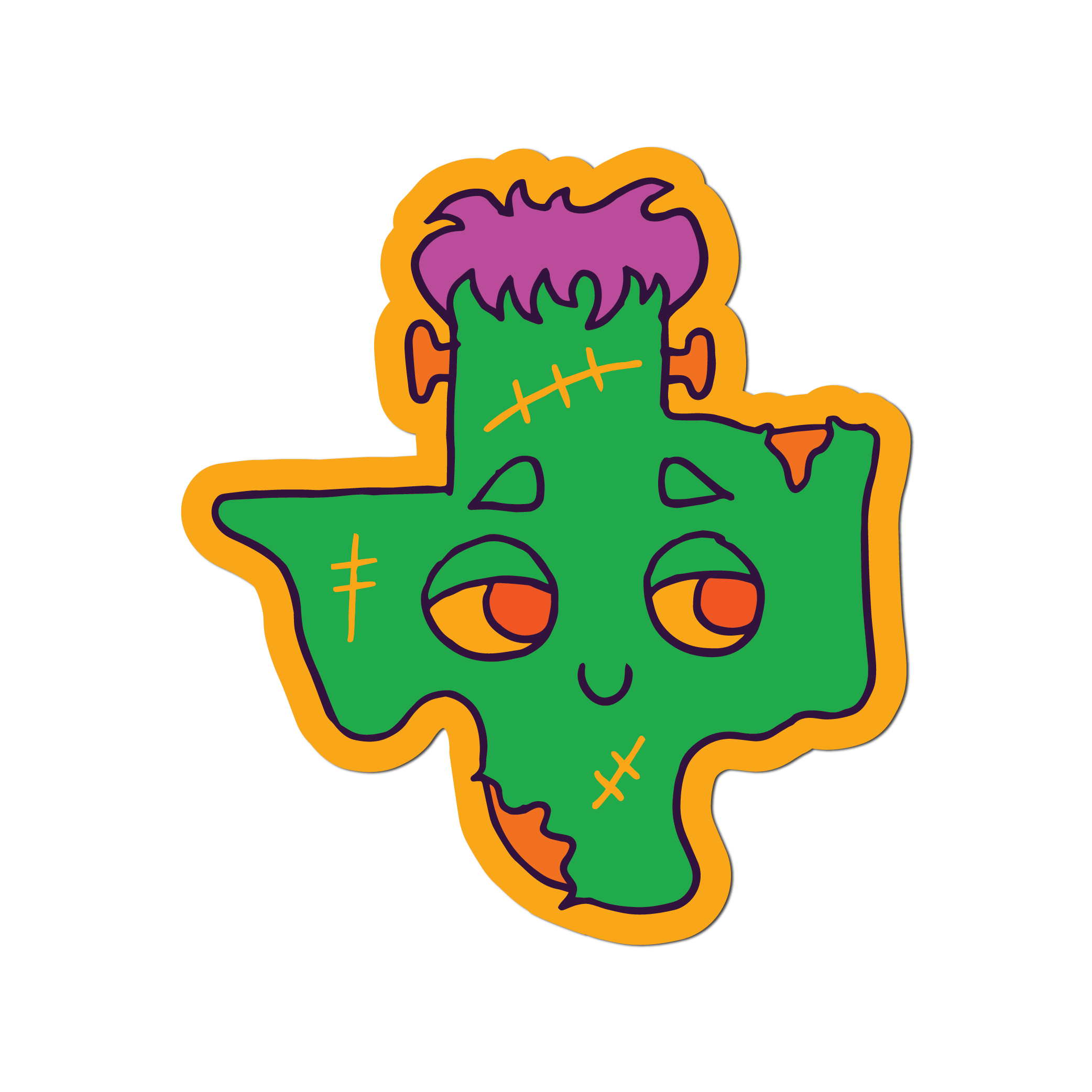 Frankenstein Texas Sticker