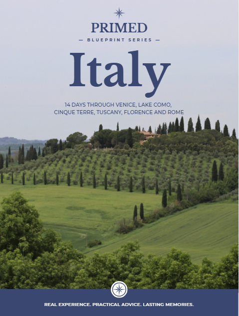 PRIMED 14 Days in Italy Travel Blueprint cover