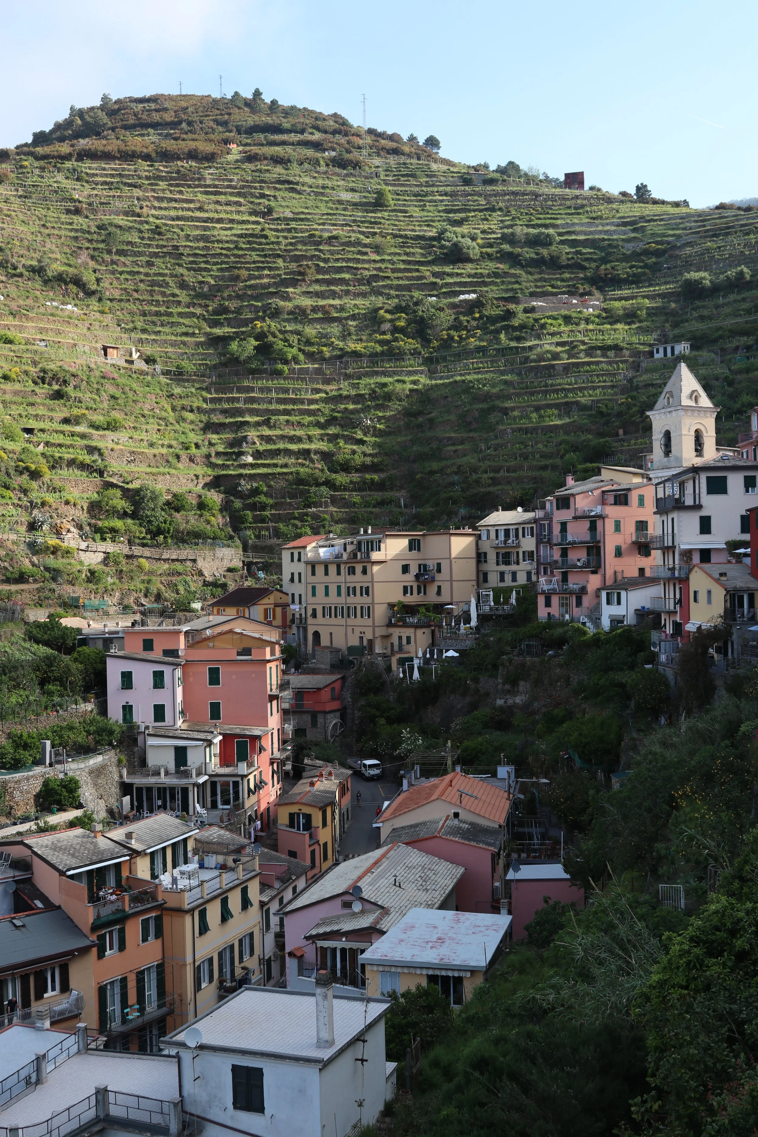 Cinque Terre hillside village in Italy