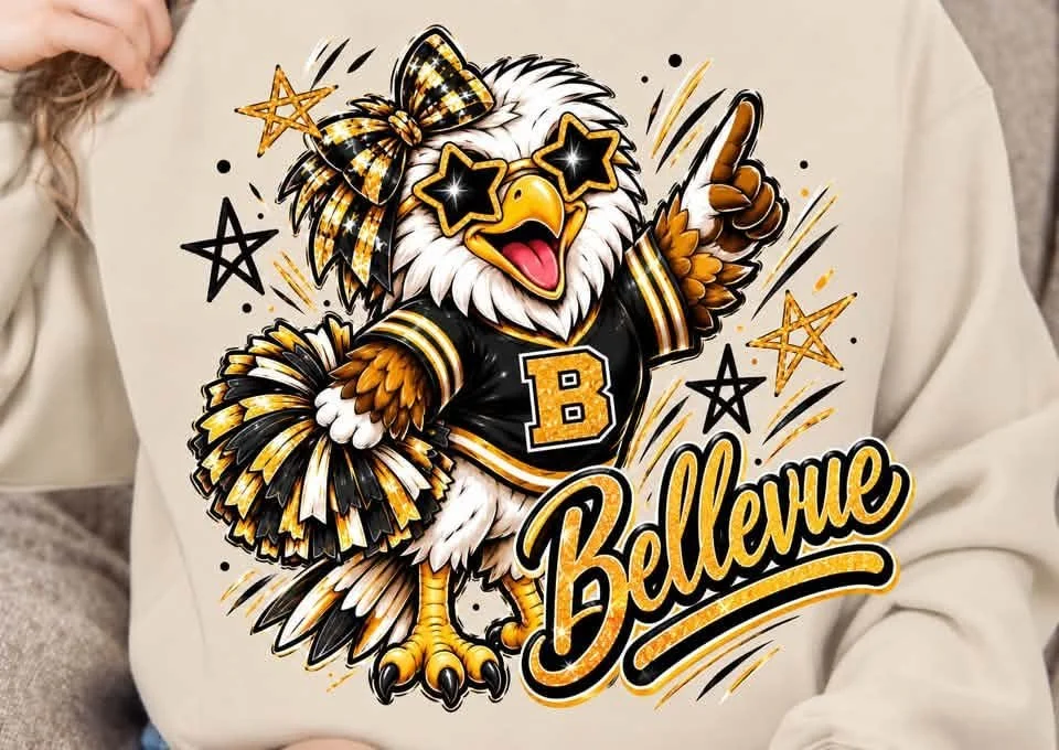 Bellevue Eagles Mascot Cheerleader