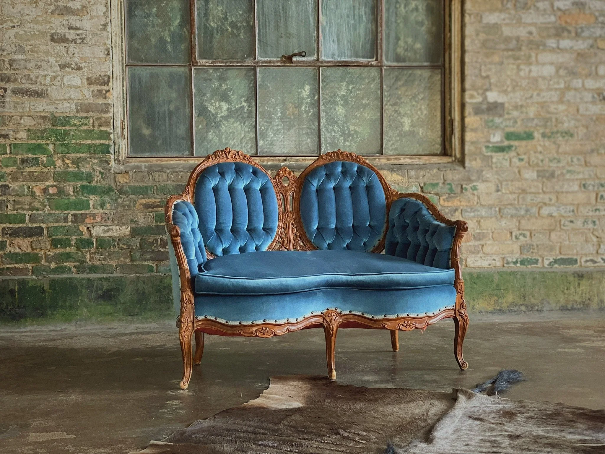 Blue Vintage Setee