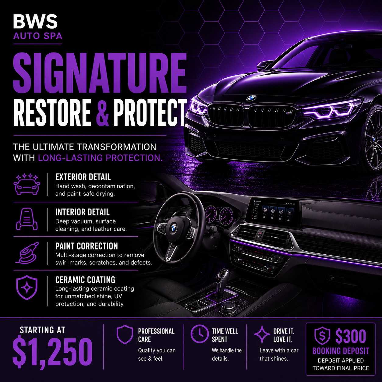 SIGNATURE RESTORE & PROTECT — BOOKING DEPOSIT