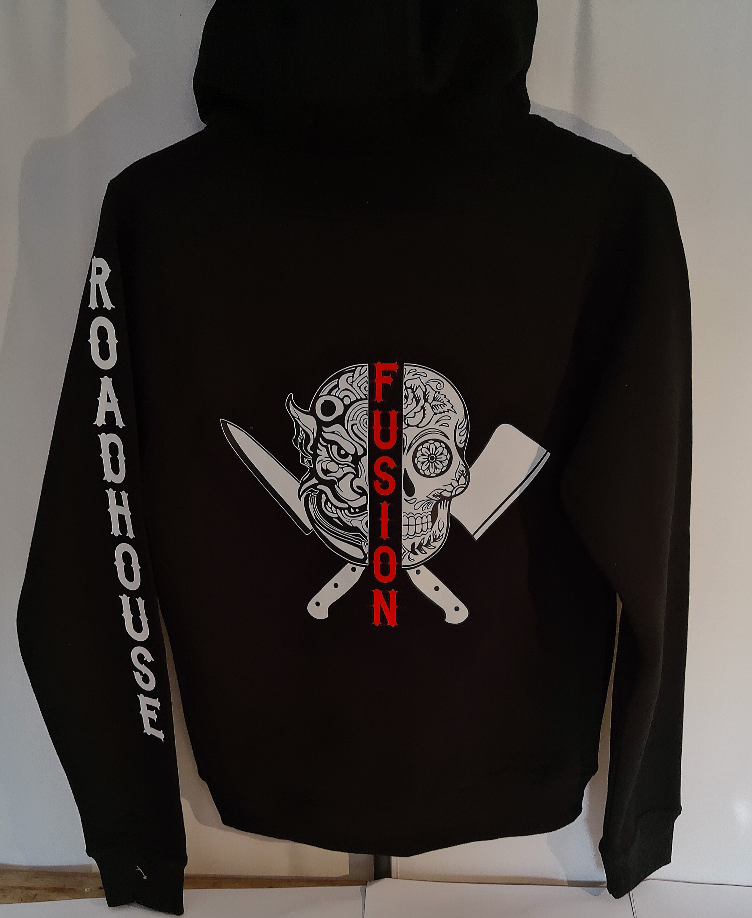 Peace, Love & Noodles – Fusion Skull Zip-Up Hoodie