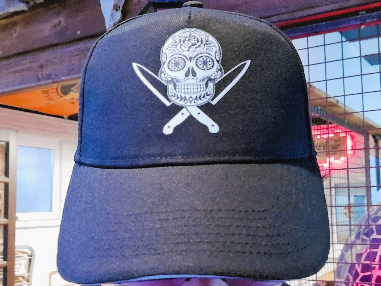 Roadhouse Skull Cap