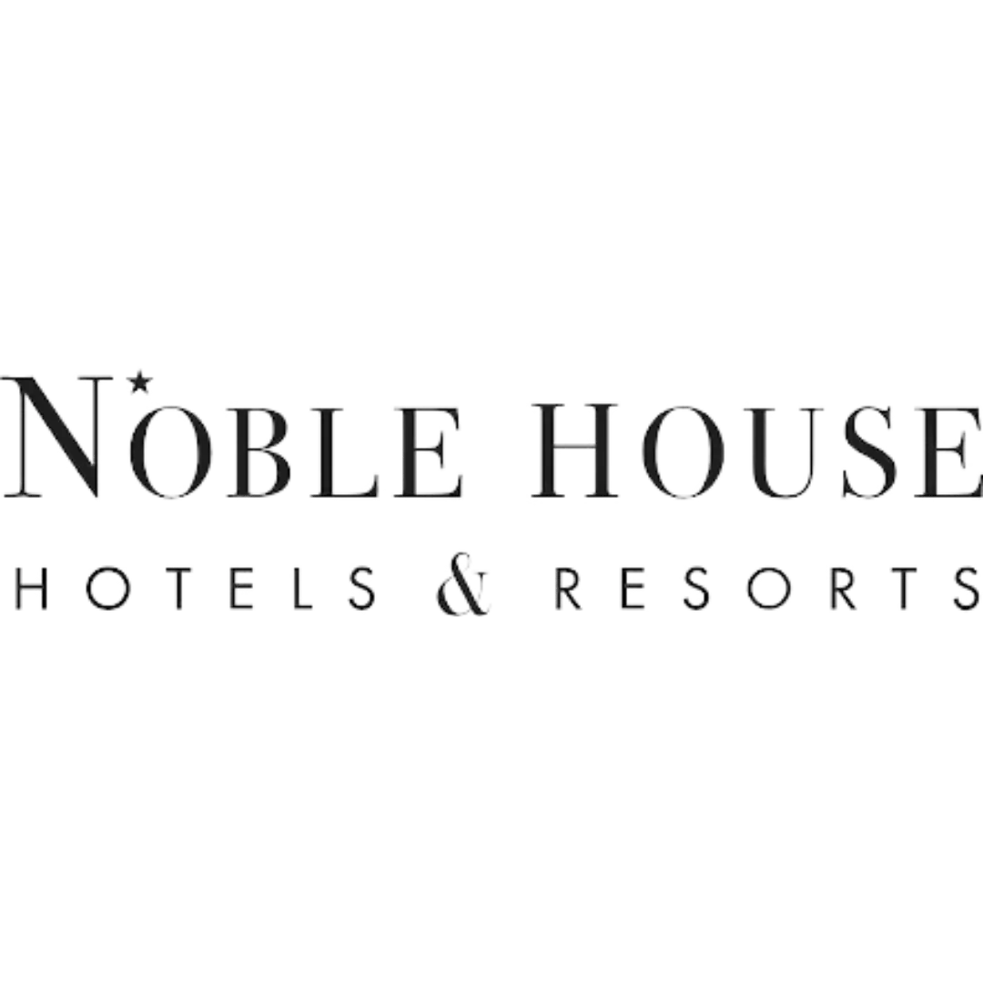 Logo for Noble House Hotels & Resorts in black and gray text.