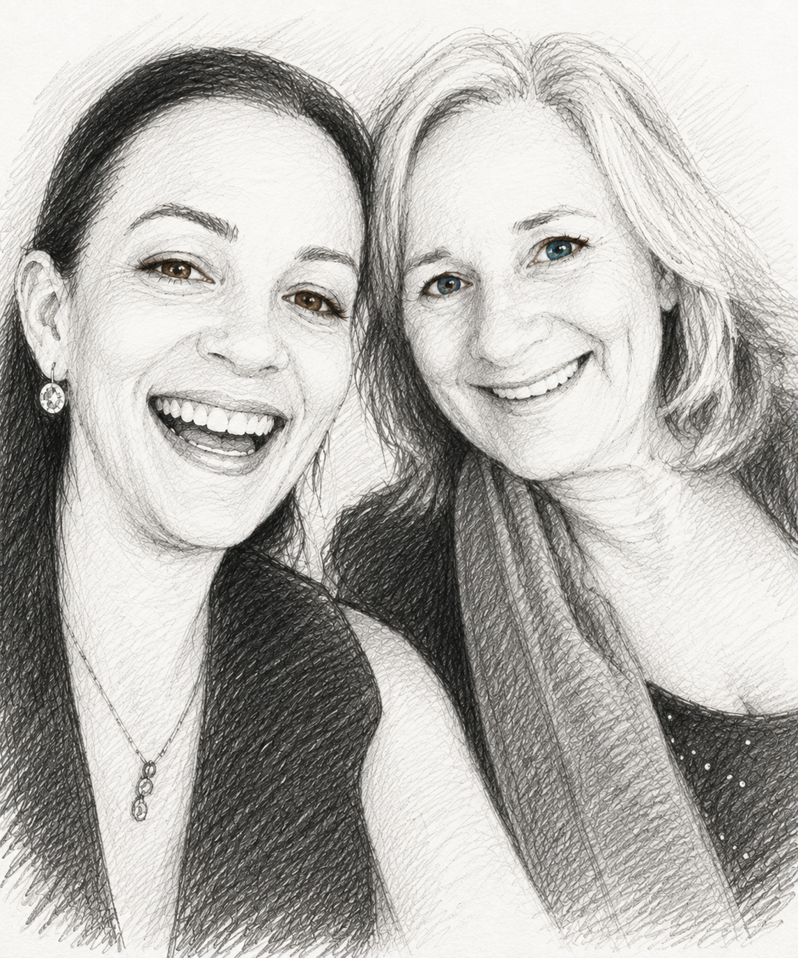 Patricia So and Lori Aronsohn, of Aronsohn & So enjoying a night out.