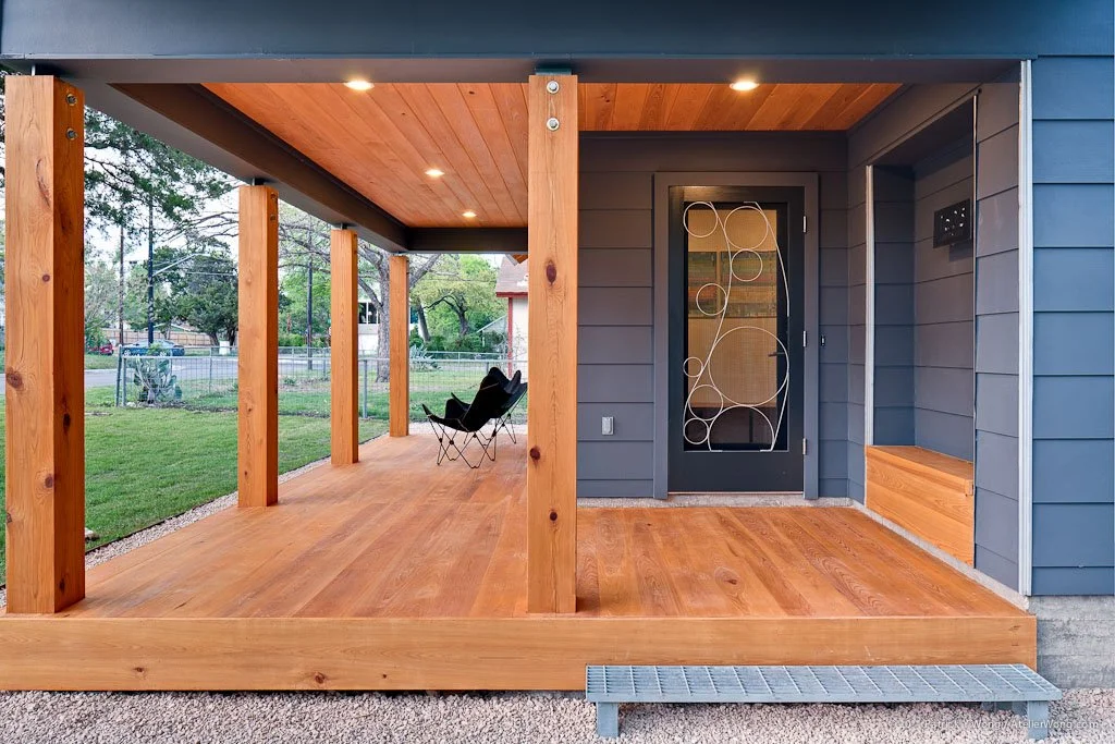 tuart Sampley Architect - Austin, TX -Moontower-porch