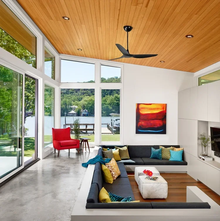 tuart Sampley Architect - Austin, TX - Ski-Shores-living-room