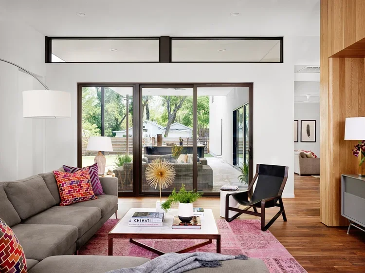 tuart Sampley Architect - Austin, TX - Dexter-rear-living-room
