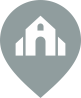 Icon of a barn inside a location marker