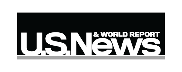 U.S. News & World Report logo in black and white