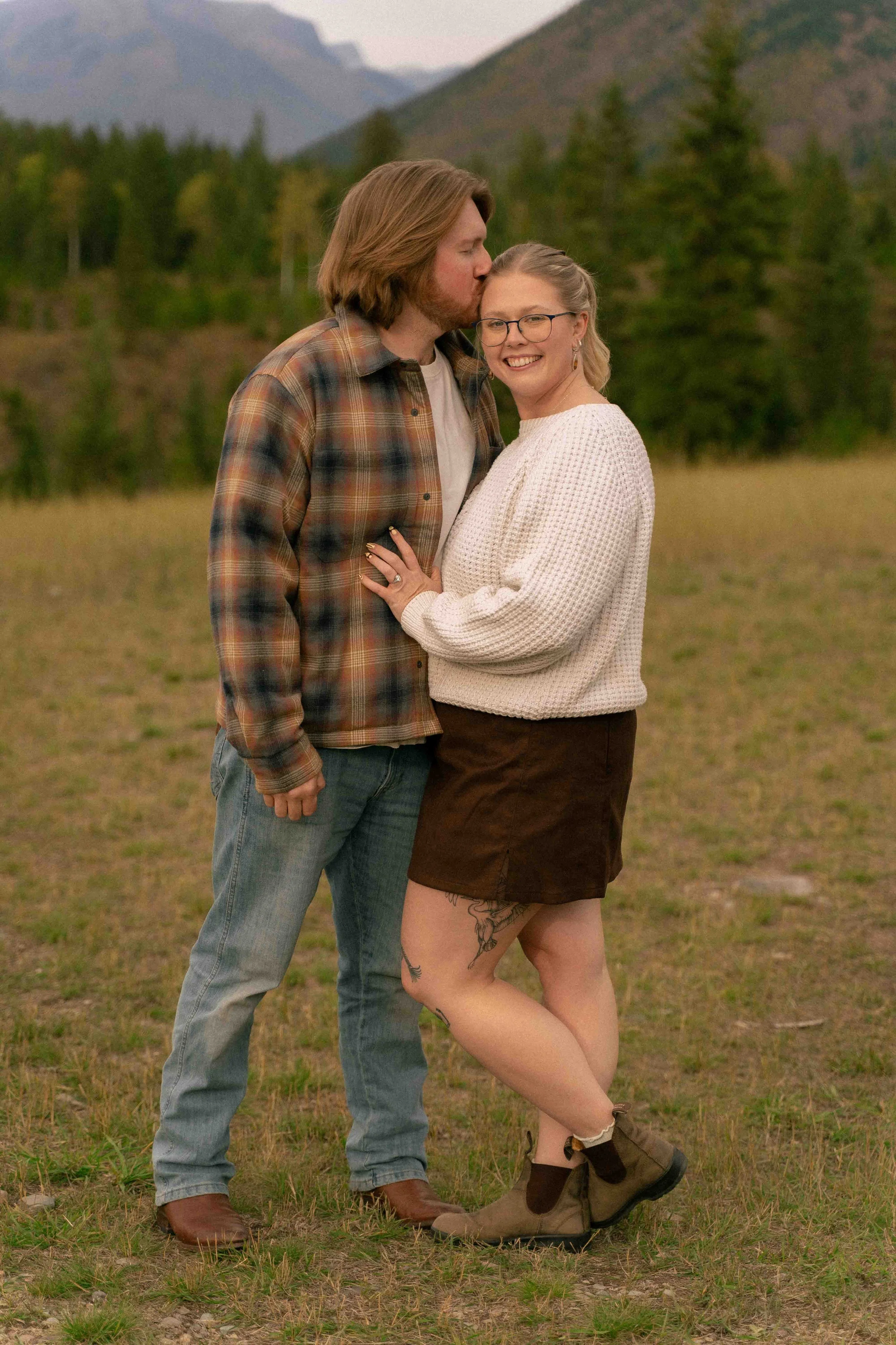 Couples Portrait in Glacier Park
