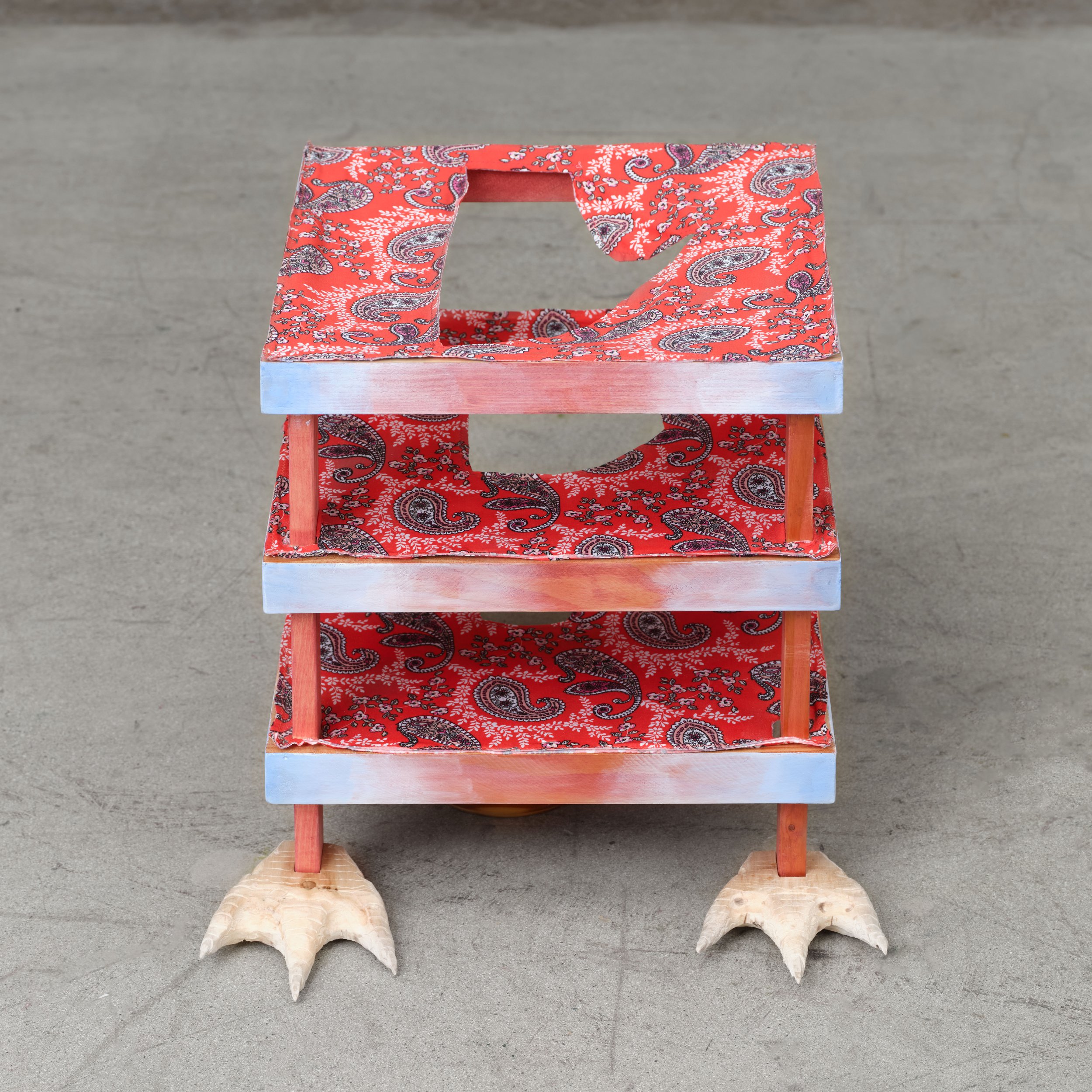 Tierra: Rumbos Pa Dentro, 2025, 15 x 15 x 16 inches. Exhibited in 'Entre Angeles y Huertas' at WolfPack HQ (September 21 - October 19, 2025)