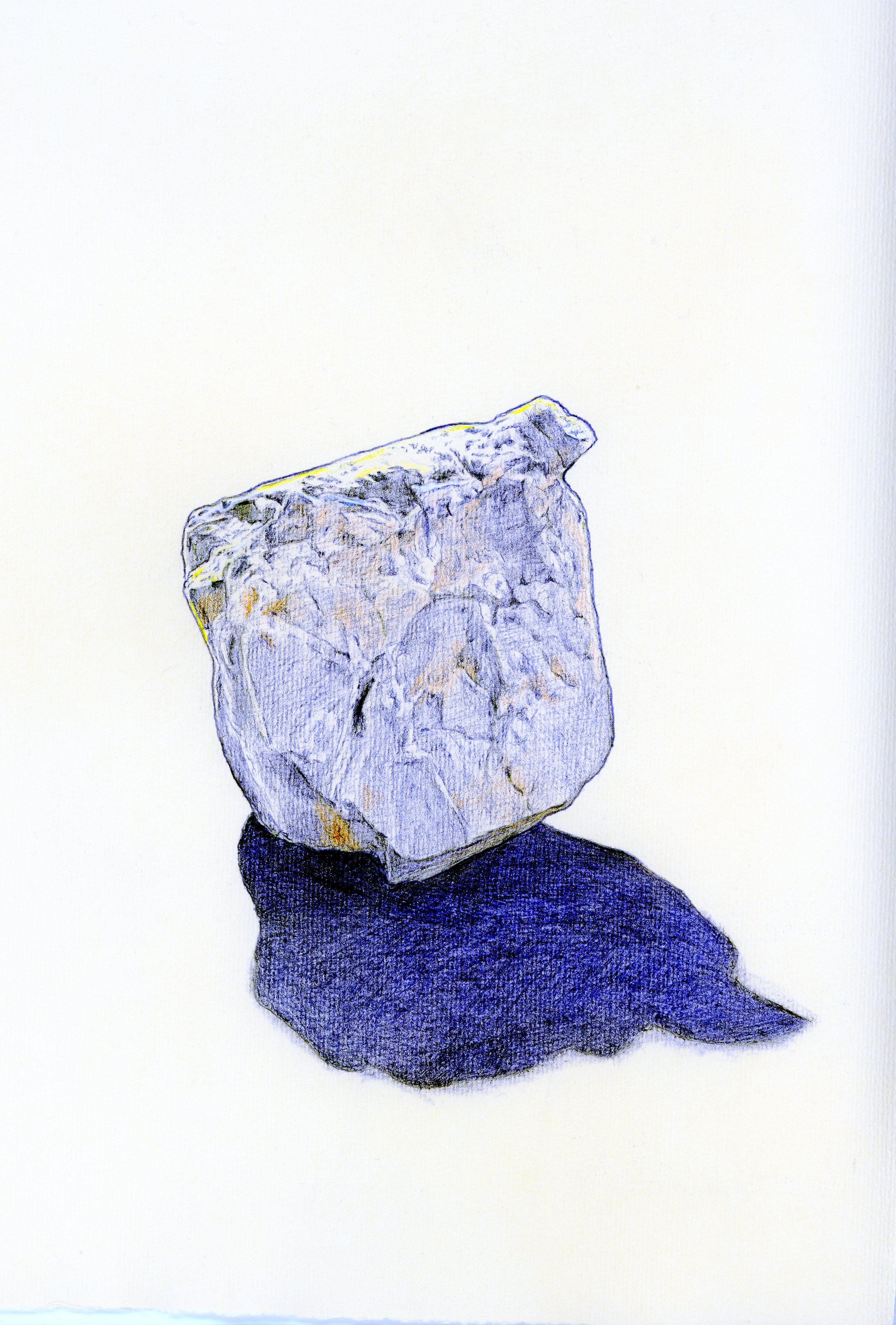 Pueblo de Los Angeles/ I am rock 1, 2025, ballpoint pen on paper, 11 x 15 inches