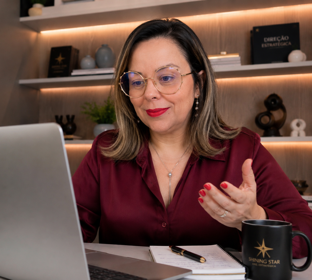Dani Sallaberry em atendimento de Direção Estratégica.