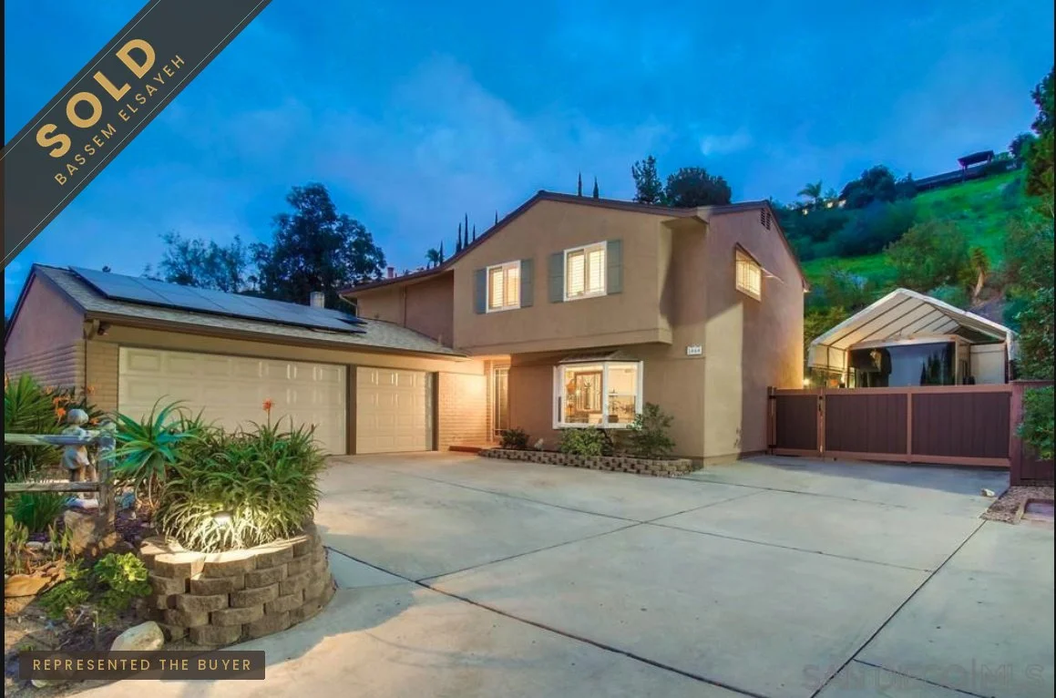 2068 Ventana Way El Cajon, Ca 92020--4 Bedrooms, 2.5 Bath--2,184 SqFt--Sold 04/18/2022 for $1,100,000--Paid 10.01% over asking--Partnered with Joe Ghio