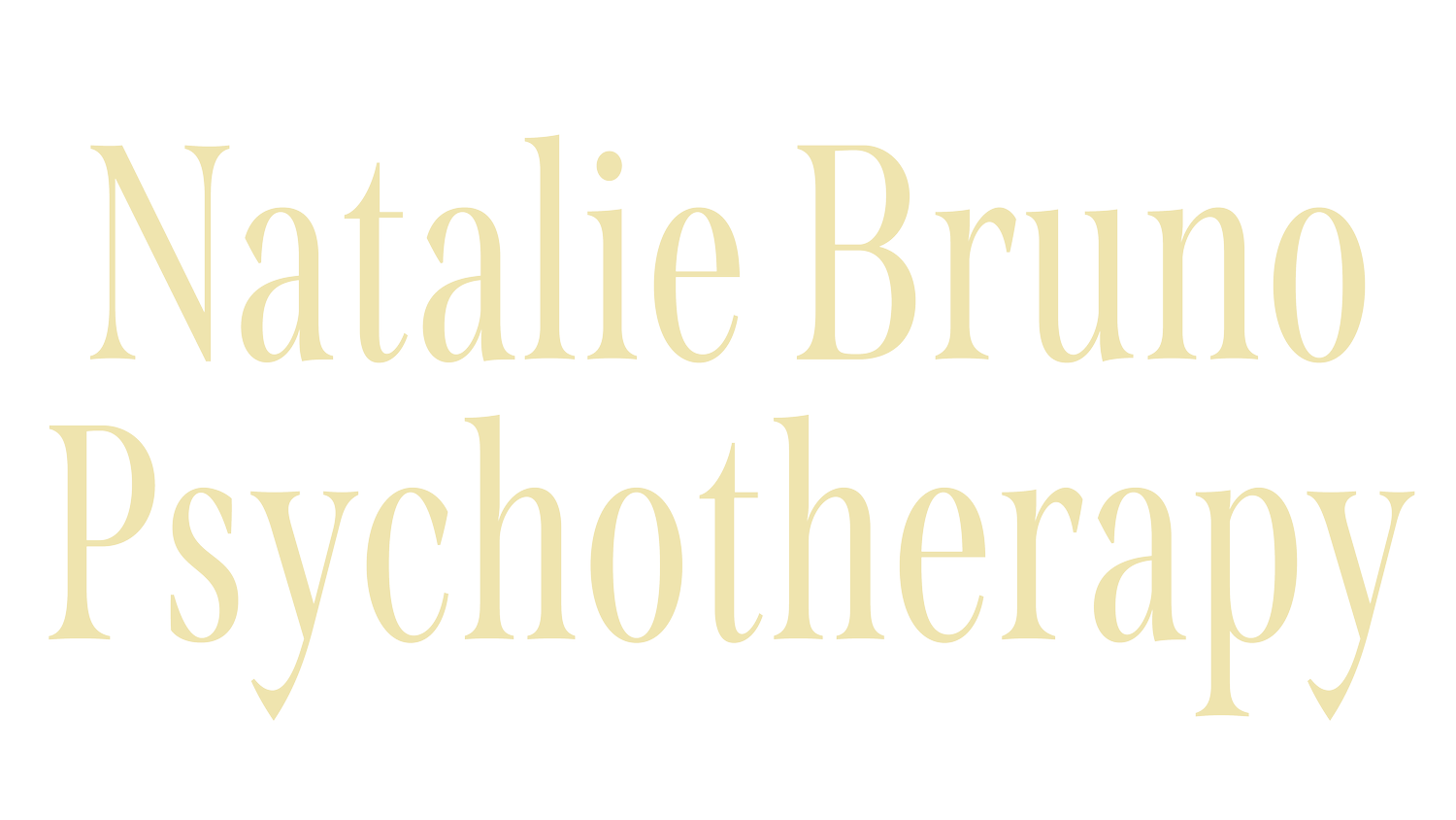 Natalie Bruno Psychotherapy