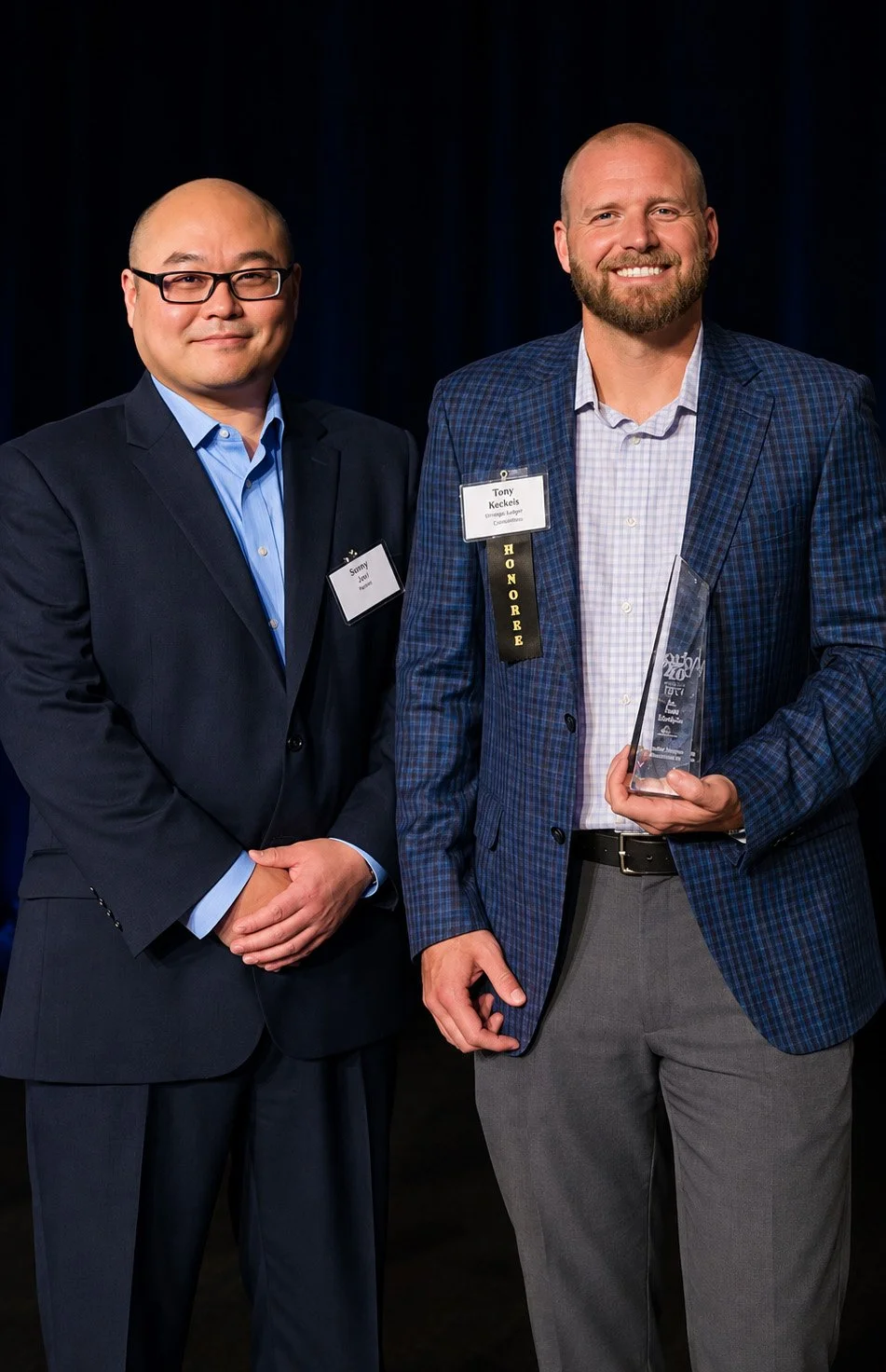 Strategic Ledger Consultants co-founders Tony Keckeis and Sunny Cho, fractional CFO and accounting advisors