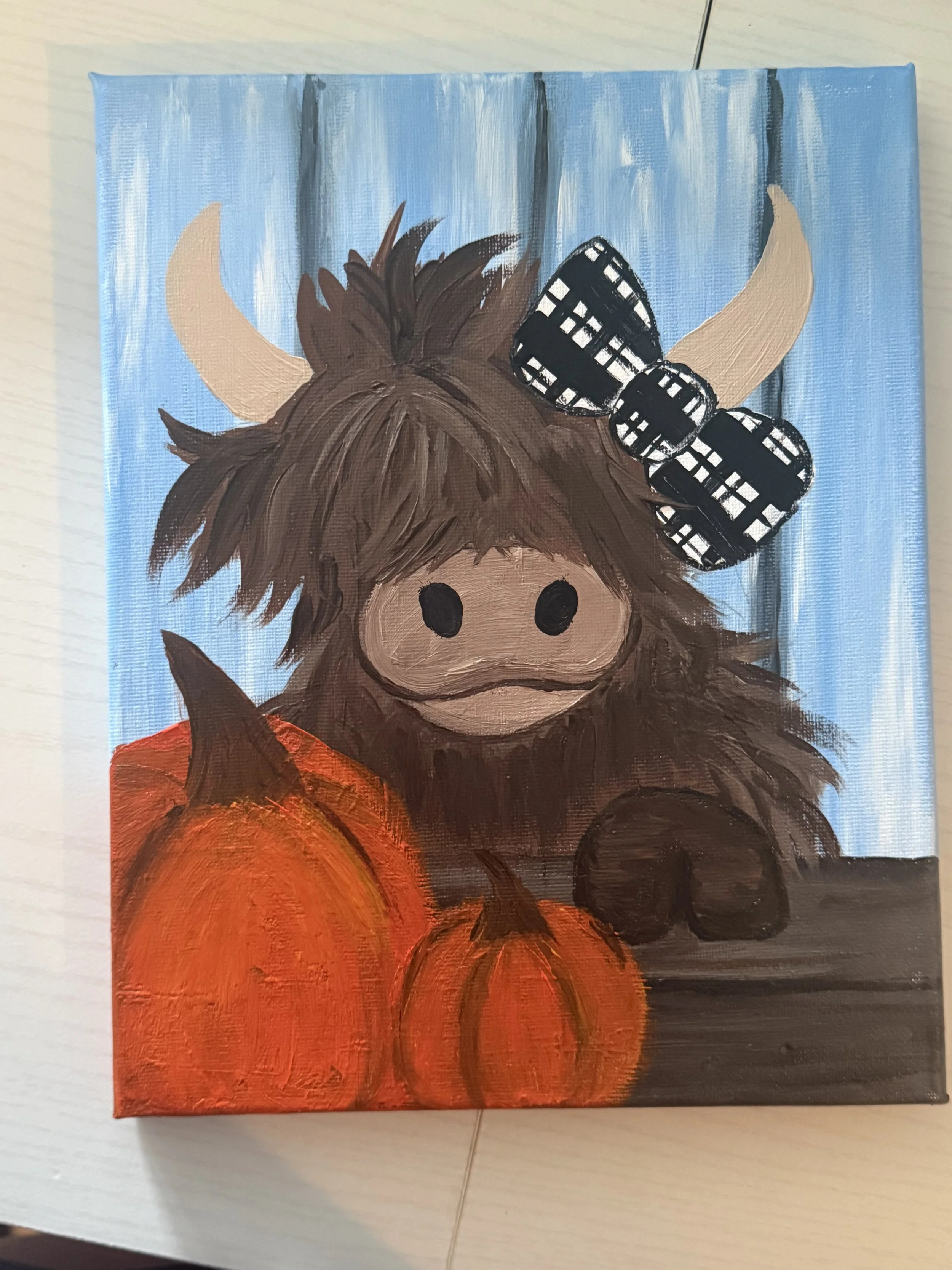 Fall Hyland Cow