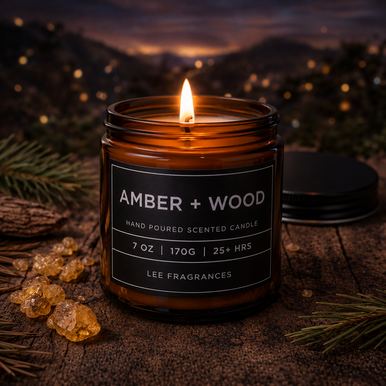 Amber + Wood
