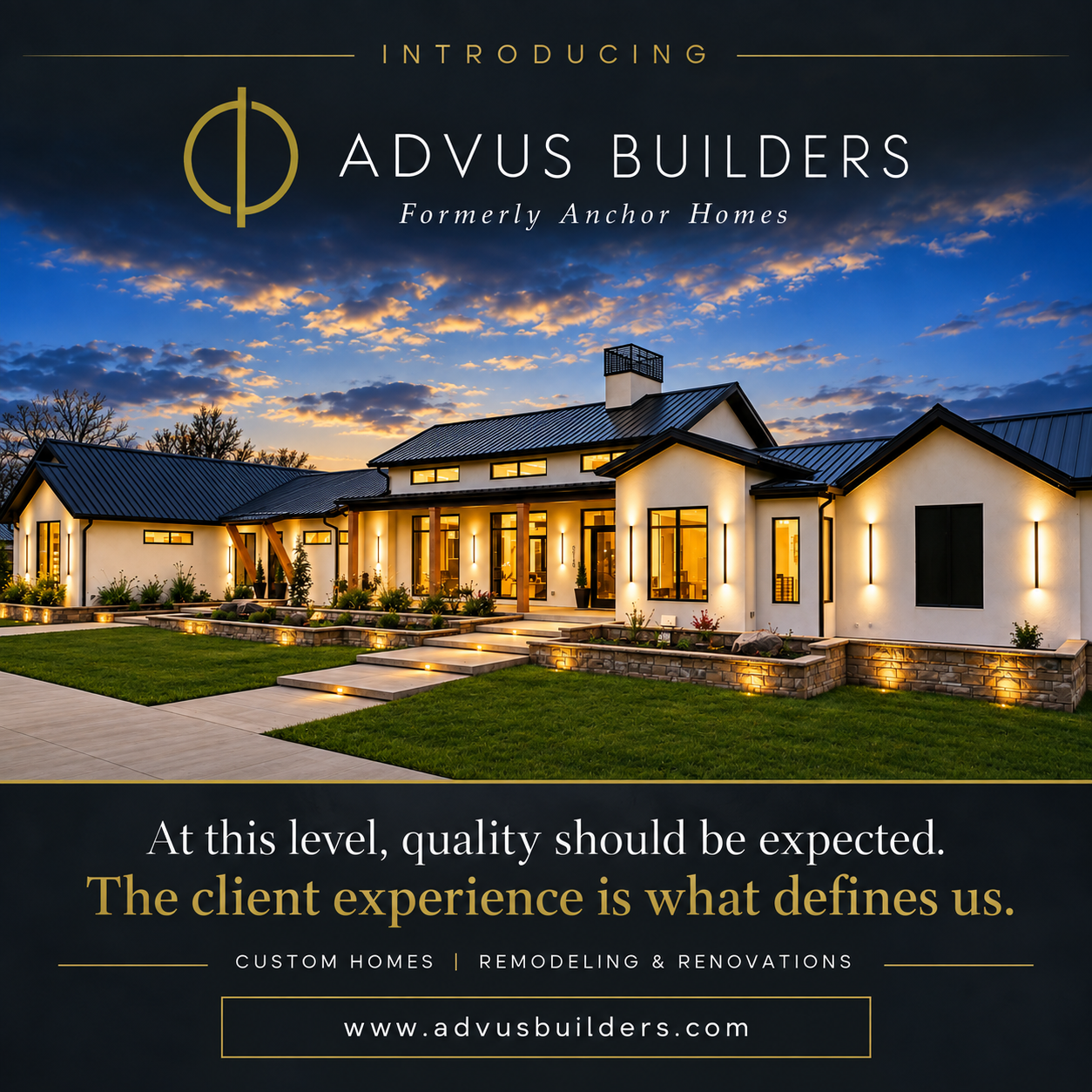 Welcome to the Advus Builders Blog: Building More Than Luxury Custom Homes