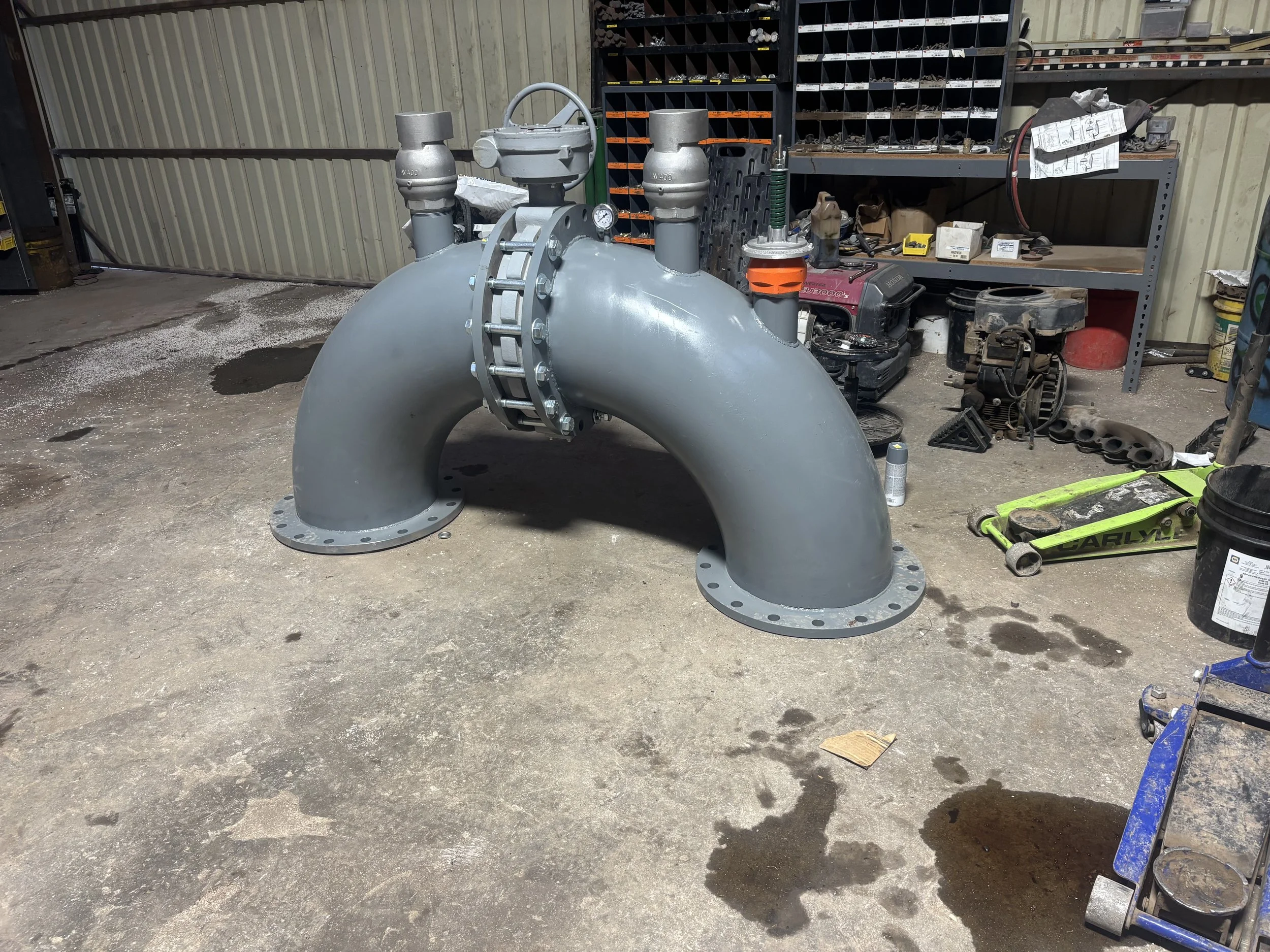 24" AG valve station